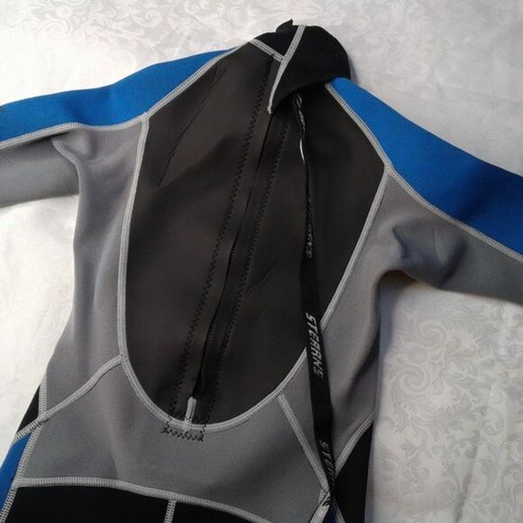 Stearns Youth Shorty Neoprene Wetsuit Size Small Blue Black Gray Great Condition - Picture 3 of 12